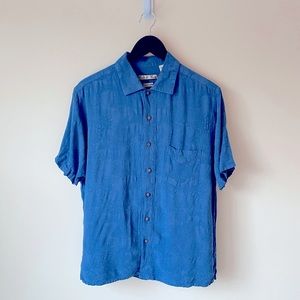 Relaxed Blue Collared Shirt